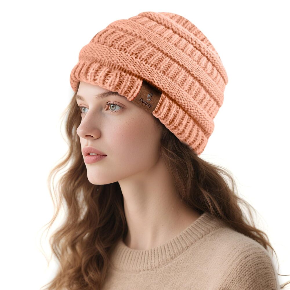 5912 Beanies Hat & ,Warm Soft Knitted Beanie Unisex Cuffed Hat for Winter